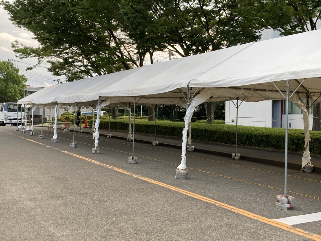 神奈川県・横浜市内で集会用テントのレンタルはダスキンにおまかせください