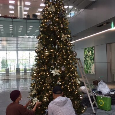 神奈川県・横浜市・湘南地域のクリスマスツリー設営事例５